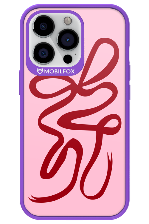 Burgundy Bow - Apple iPhone 13 Pro