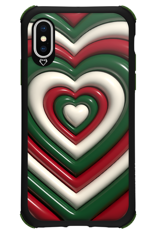 XMAS Hearts - Apple iPhone X