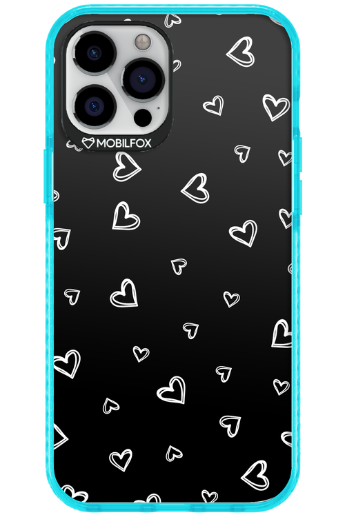 Monochrome Hearts 2.0 - Apple iPhone 12 Pro Max