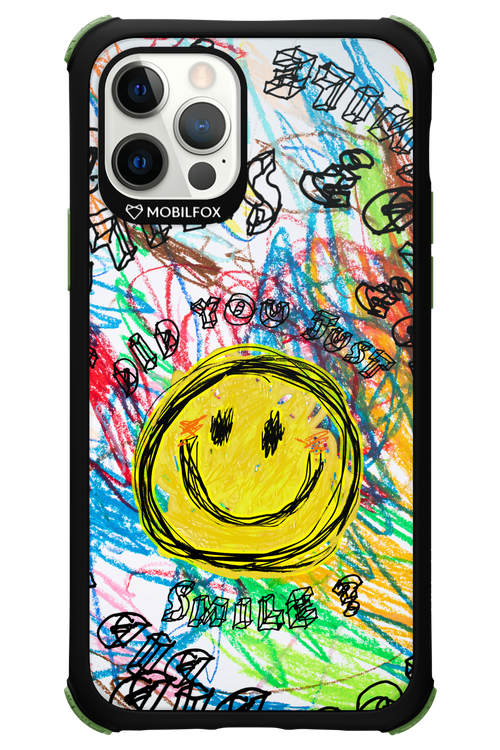 Crayon Smiley Colorful - Apple iPhone 12 Pro