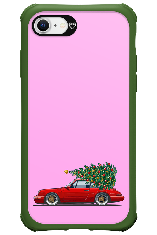 XMAS Car Pink - Apple iPhone SE 2020