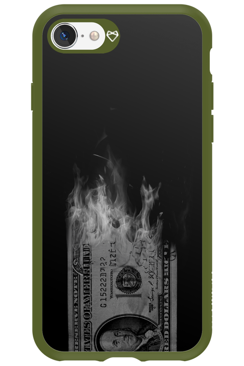 Money Burn B&W - Apple iPhone SE 2020