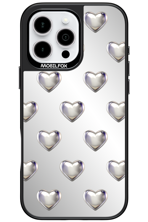 Shiny Hearts Mirror - Apple iPhone 16 Pro Max