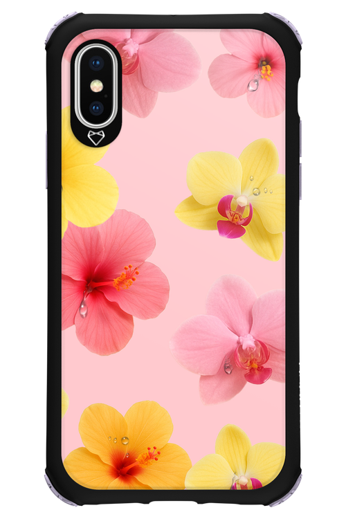 Sunset Flowers - Apple iPhone X