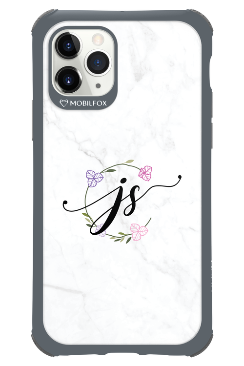 JS Monogram White - Apple iPhone 11 Pro