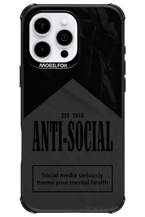 ANTI-SOCIAL (BLVCK) 2.0 - Apple iPhone 16 Pro Max