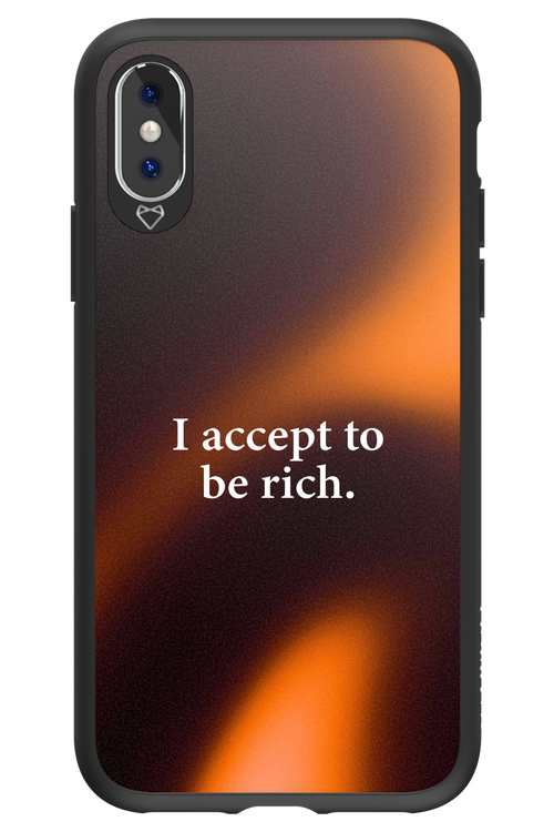 I accept to be rich - Apple iPhone X