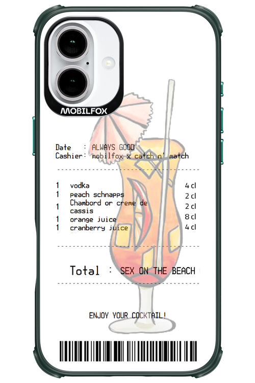 sex on the beach cocktail - Apple iPhone 16 Plus