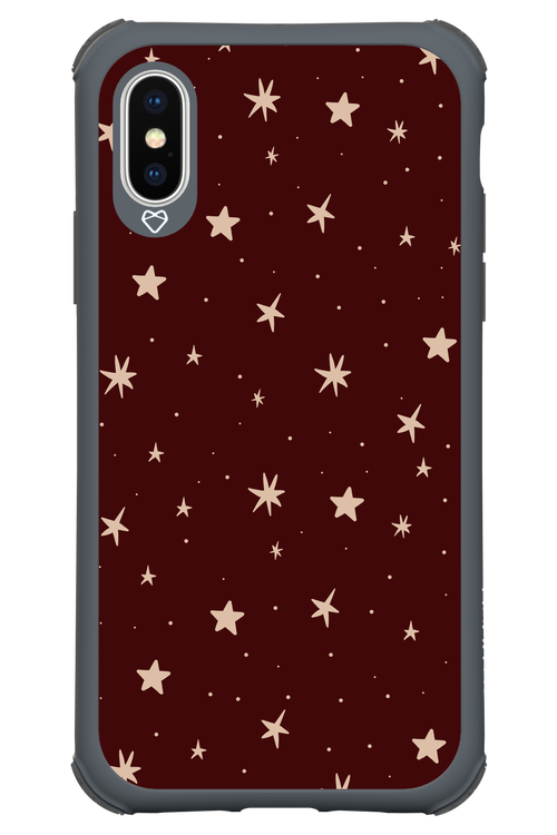 Burgundy Stars - Apple iPhone X