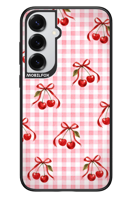 Pink Cherry Checked 2.0 - Samsung S25+