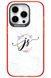 JS Monogram White - Apple iPhone 15 Pro