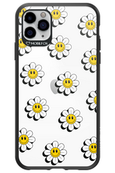 Smiley Flowers Transparent - Apple iPhone 11 Pro Max