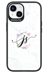 JS Monogram White - Apple iPhone 14