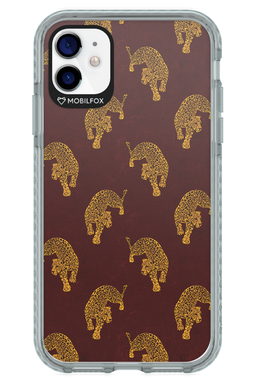 Burgundy Leopard Pattern - Apple iPhone 11