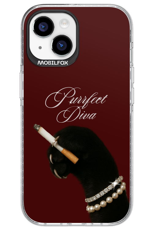 Purrfect Diva - Apple iPhone 15