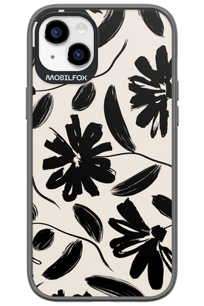 Monochrome Flowerss 2.0 - Apple iPhone 14 Plus
