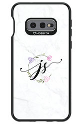 JS Monogram White - Samsung Galaxy S10e