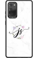 JS Monogram White - Samsung Galaxy Note 20