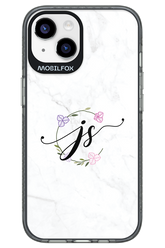 JS Monogram White - Apple iPhone 14