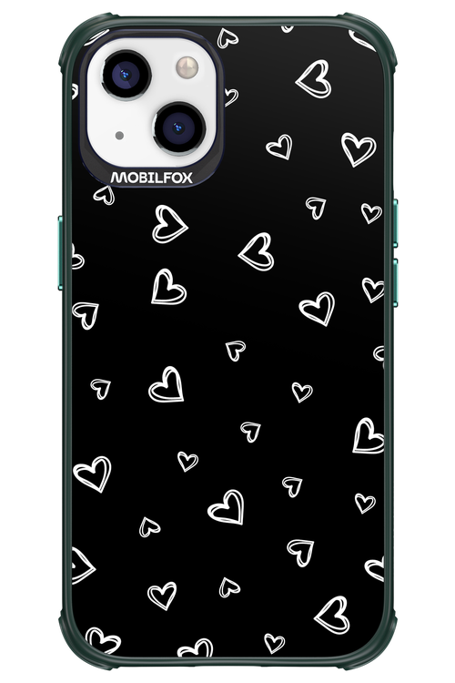 Monochrome Hearts 2.0 - Apple iPhone 13