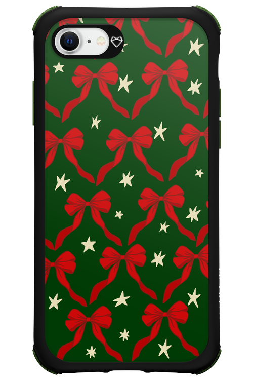 Bow & Stars (Green) - Apple iPhone SE 2020