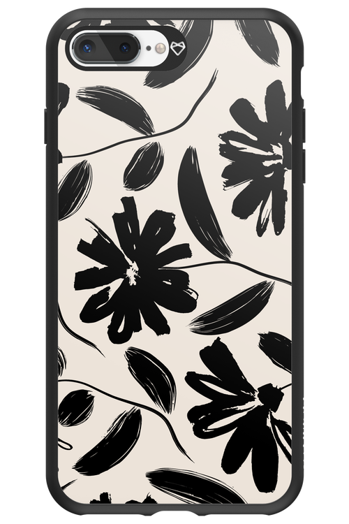 Monochrome Flowerss 2.0 - Apple iPhone 8 Plus