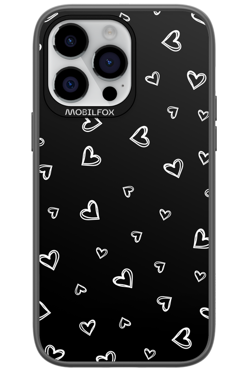 Monochrome Hearts 2.0 - Apple iPhone 14 Pro Max