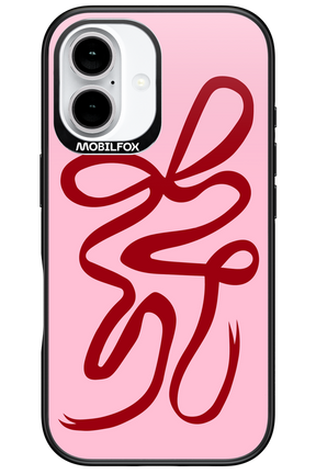 Burgundy Bow - Apple iPhone 16