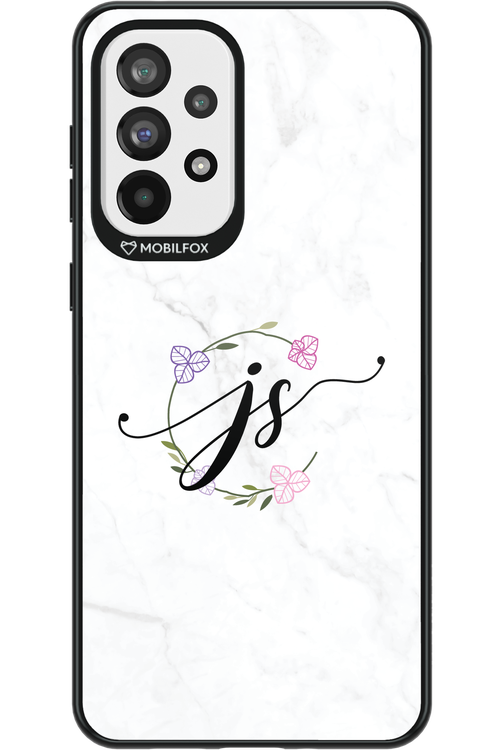 JS Monogram White - Samsung Galaxy A73