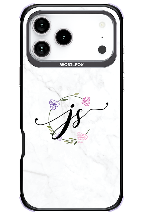 JS Monogram White - Apple iPhone 17 Pro Max
