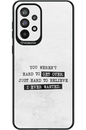 Hard to Believe - Samsung Galaxy A73