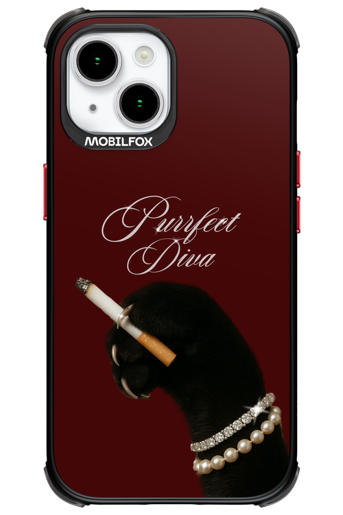 Purrfect Diva - Apple iPhone 15