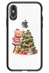 Christmas Bear (Transparent) - Apple iPhone X