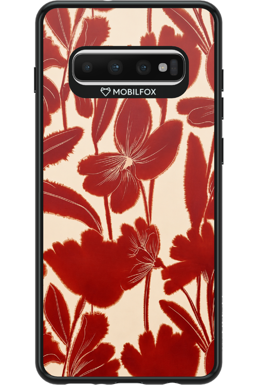 Burgundy Flowers 2.0 - Samsung Galaxy S10+