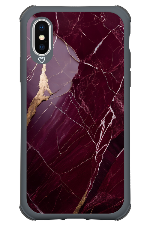 Burgundy Marble 2.0 - Apple iPhone X