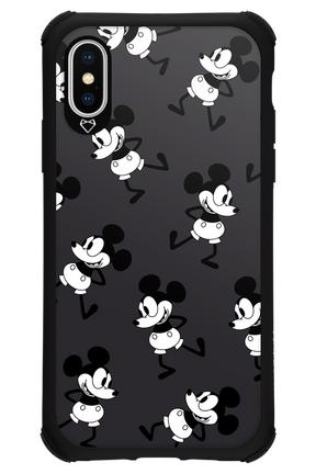 Iconic Mouse (antracite pattern) - Apple iPhone X