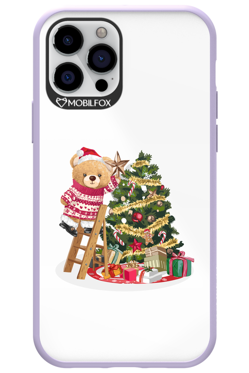 Christmas Bear (Transparent) - Apple iPhone 12 Pro