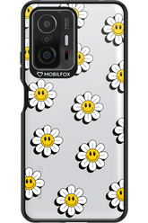 Smiley Flowers Transparent - Xiaomi Mi 11T Pro