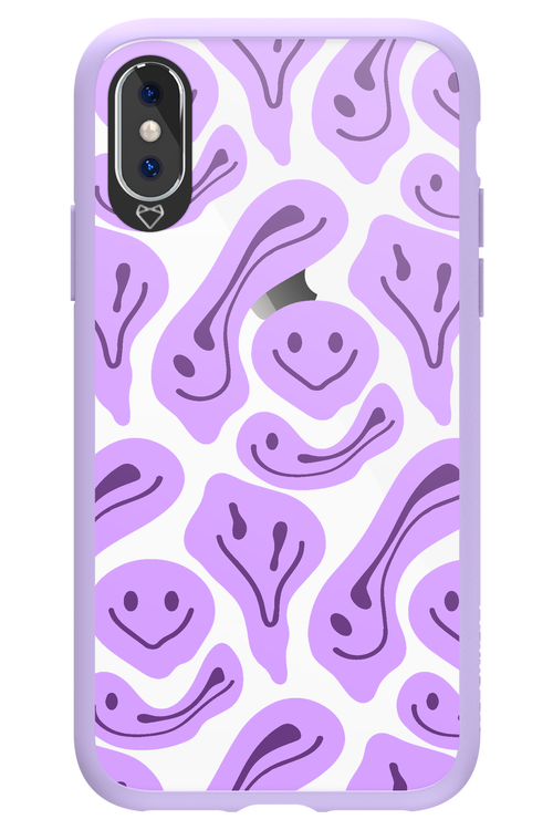 Fluid Smiley Purple - Apple iPhone X