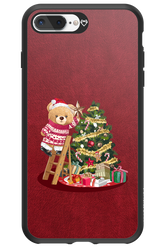 Christmas Bear (Burgundy) - Apple iPhone 8 Plus