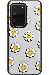 Smiley Flowers Transparent - Samsung Galaxy S20 Ultra 5G