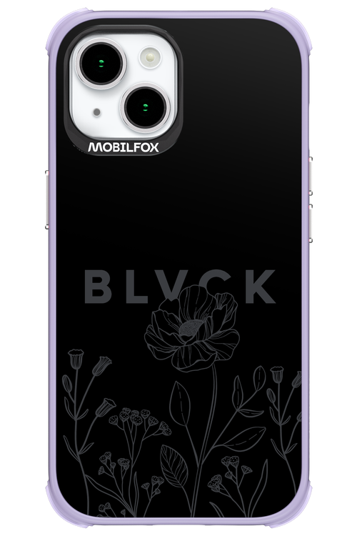 Black Flowers - Apple iPhone 15