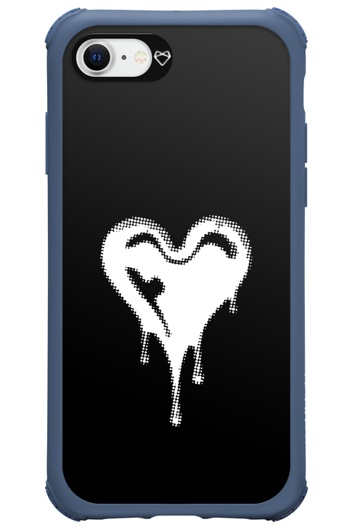 Heart Black - Apple iPhone SE 2022