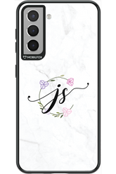 JS Monogram White - Samsung Galaxy S21