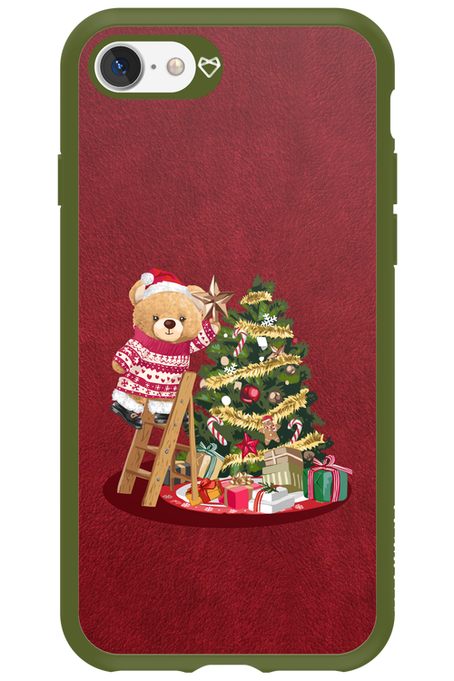 Christmas Bear (Burgundy) - Apple iPhone 7