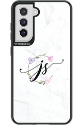 JS Monogram White - Samsung Galaxy S21 FE