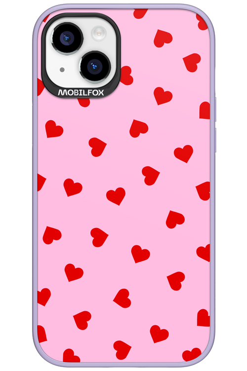 Sprinkle Heart Pink - Apple iPhone 15 Plus