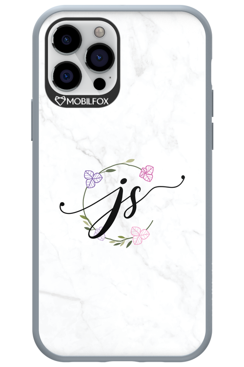 JS Monogram White - Apple iPhone 12 Pro