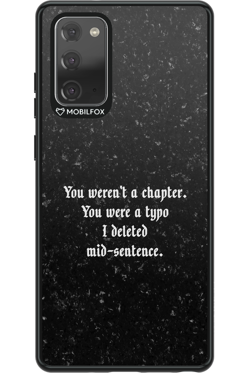A Typo - Samsung Galaxy Note 20