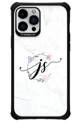 JS Monogram White - Apple iPhone 12 Pro Max